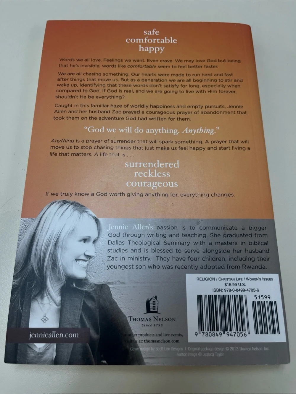 Anything: The Prayer That Unlocked My - Paperback, by Allen Jennie